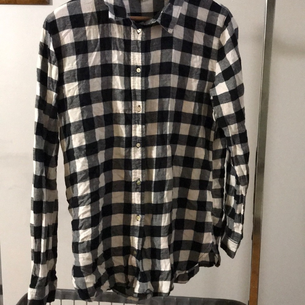 Lounge Lover Black/White Plaid Top